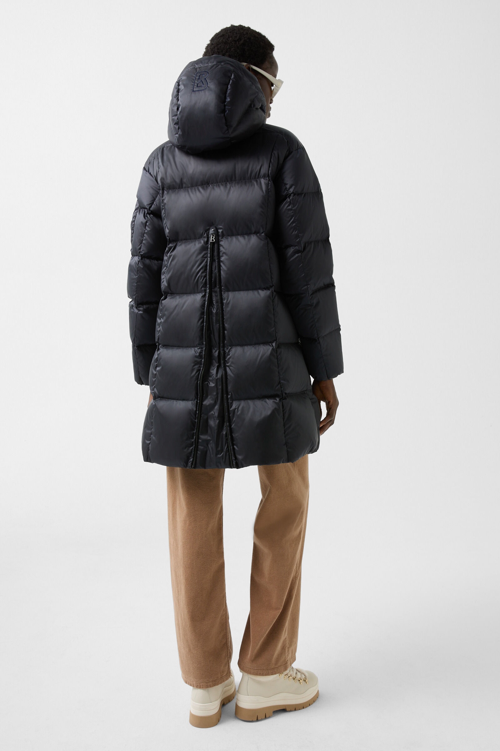 Fanja Down coat in Navy blue - 2