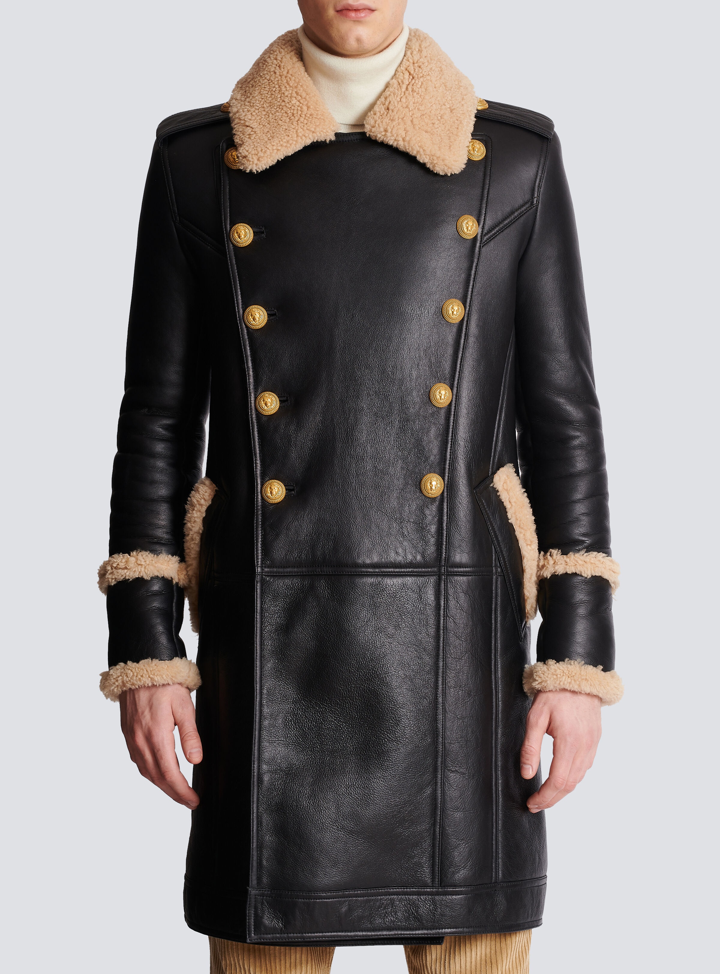 Long sheepskin coat - 5