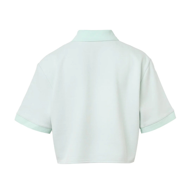 We11done Mint Womens Cropped Polo T-Shirt outlook