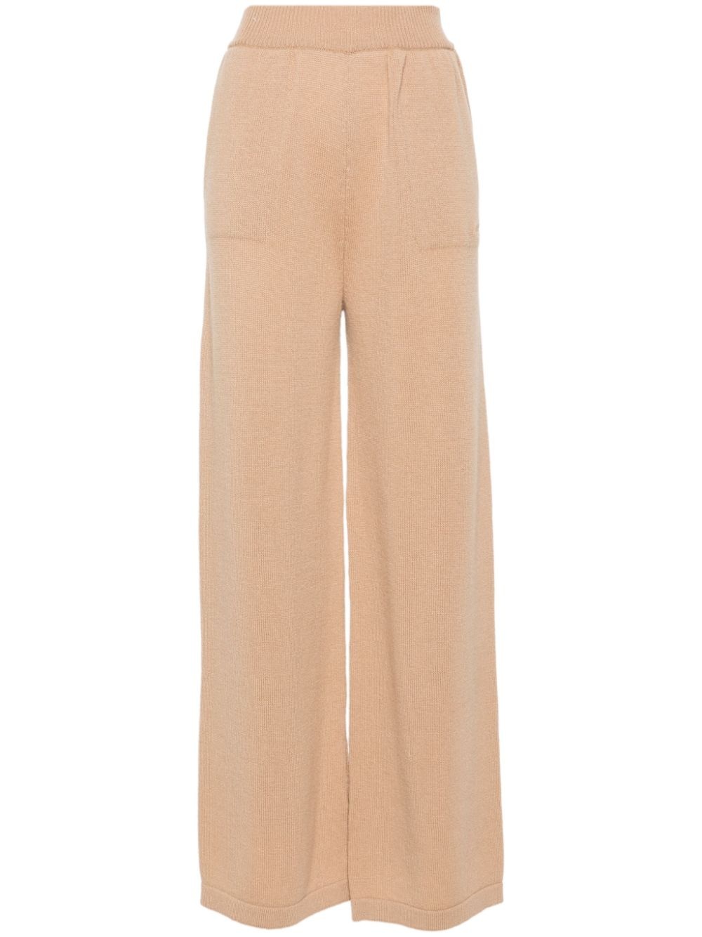 embroidered-logo trousers - 1