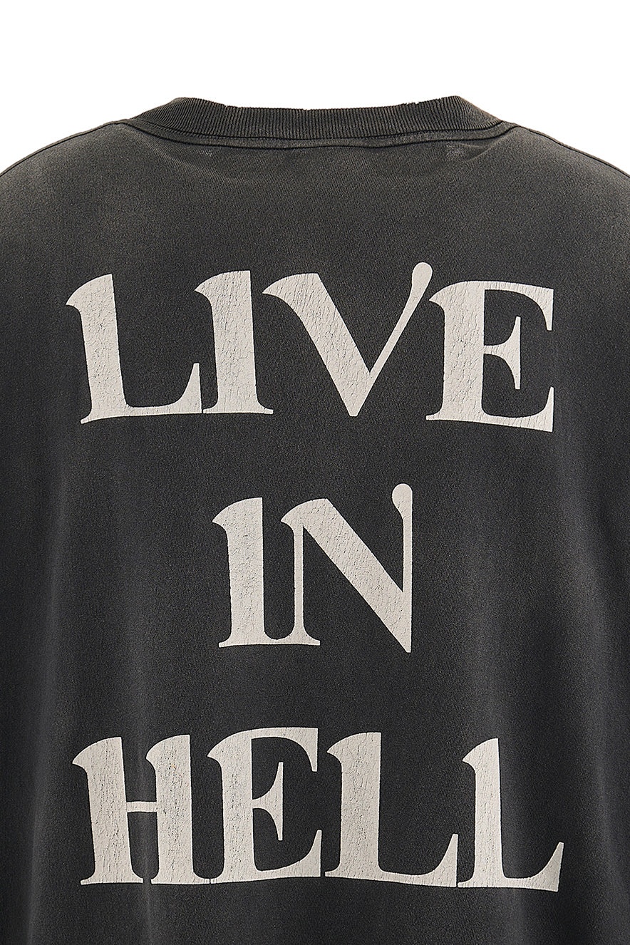 LS TEE/LIVE IN HELL / BLK - 4