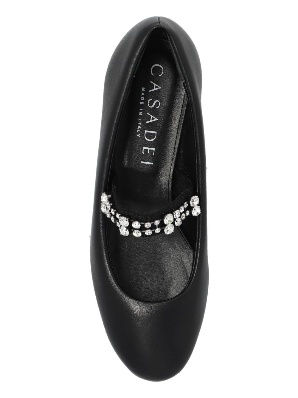 crystal-embellished ballerina shoes - 6