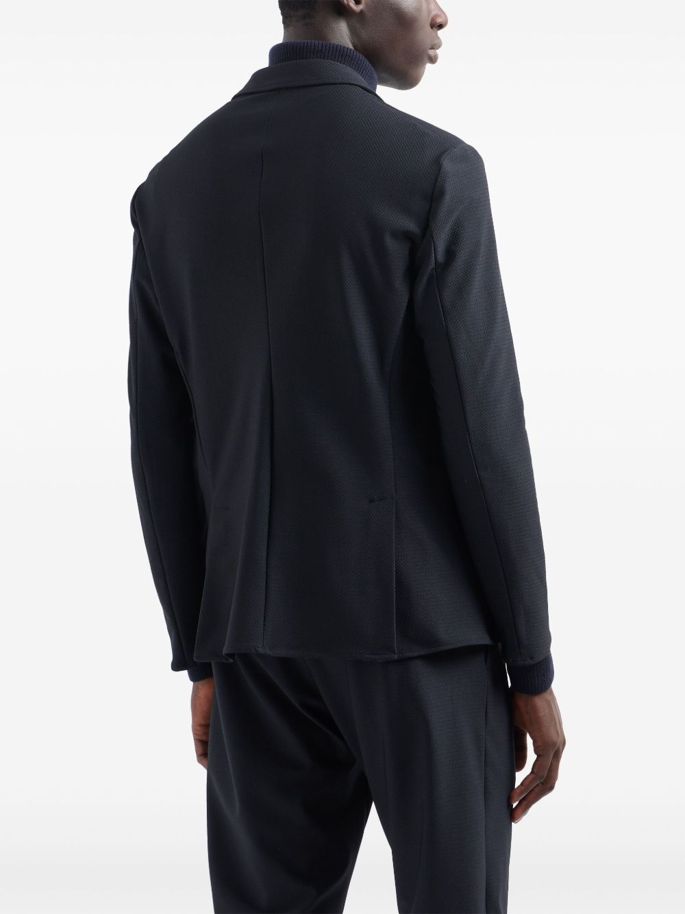 3D-patterned single-breasted blazer - 3