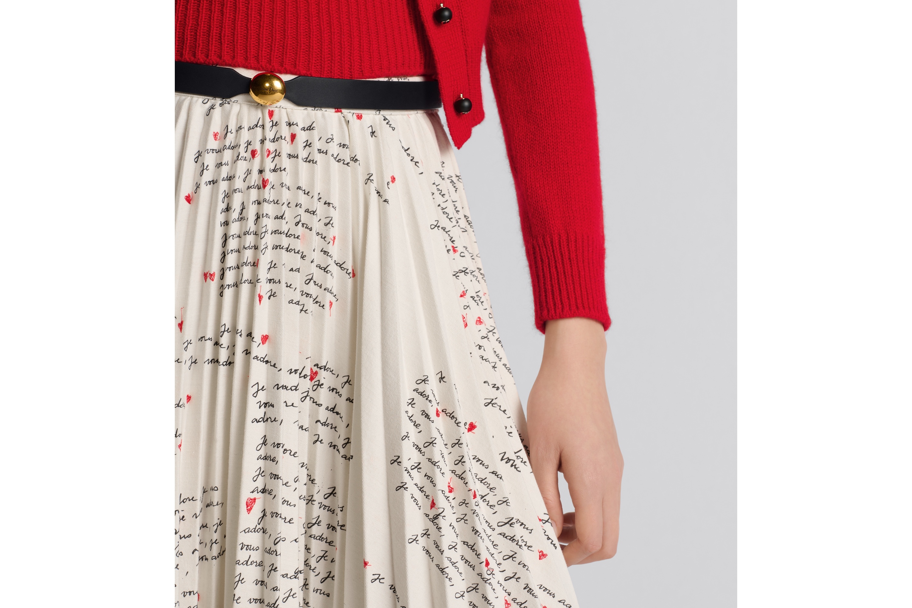 Dioramour Mid-Length Pleated Skirt - 3
