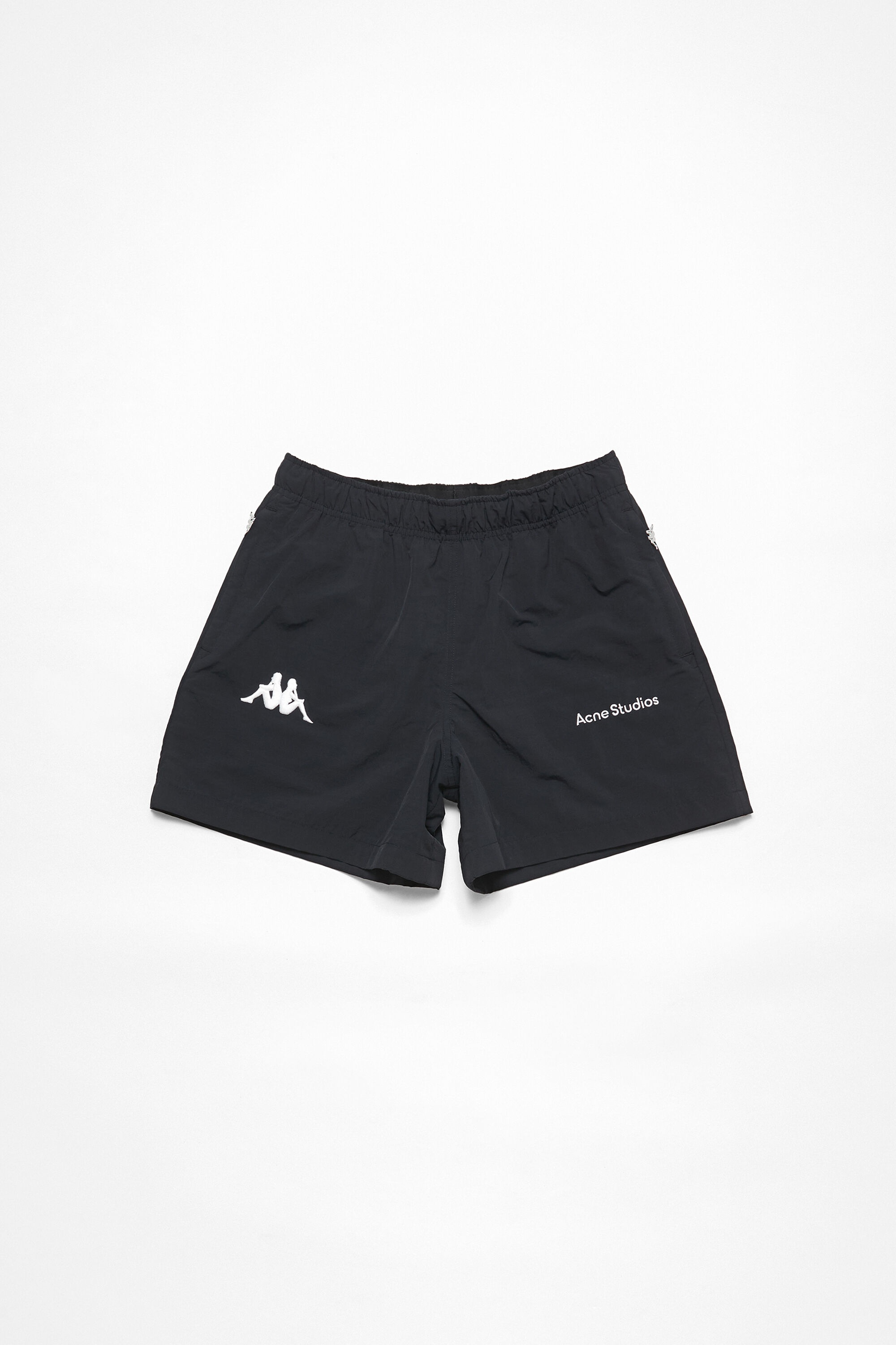 Relaxed fit shorts - Acne Studios x Kappa - Black - 4