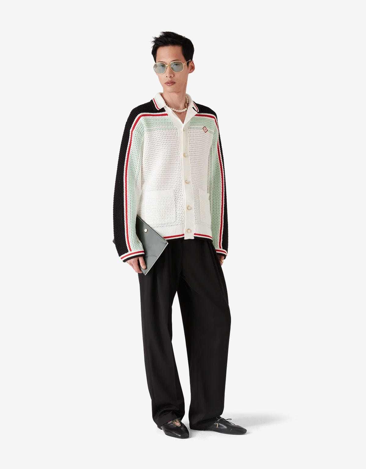 Casablanca Multicolour Cotton Tennis Crochet Shacket - 4