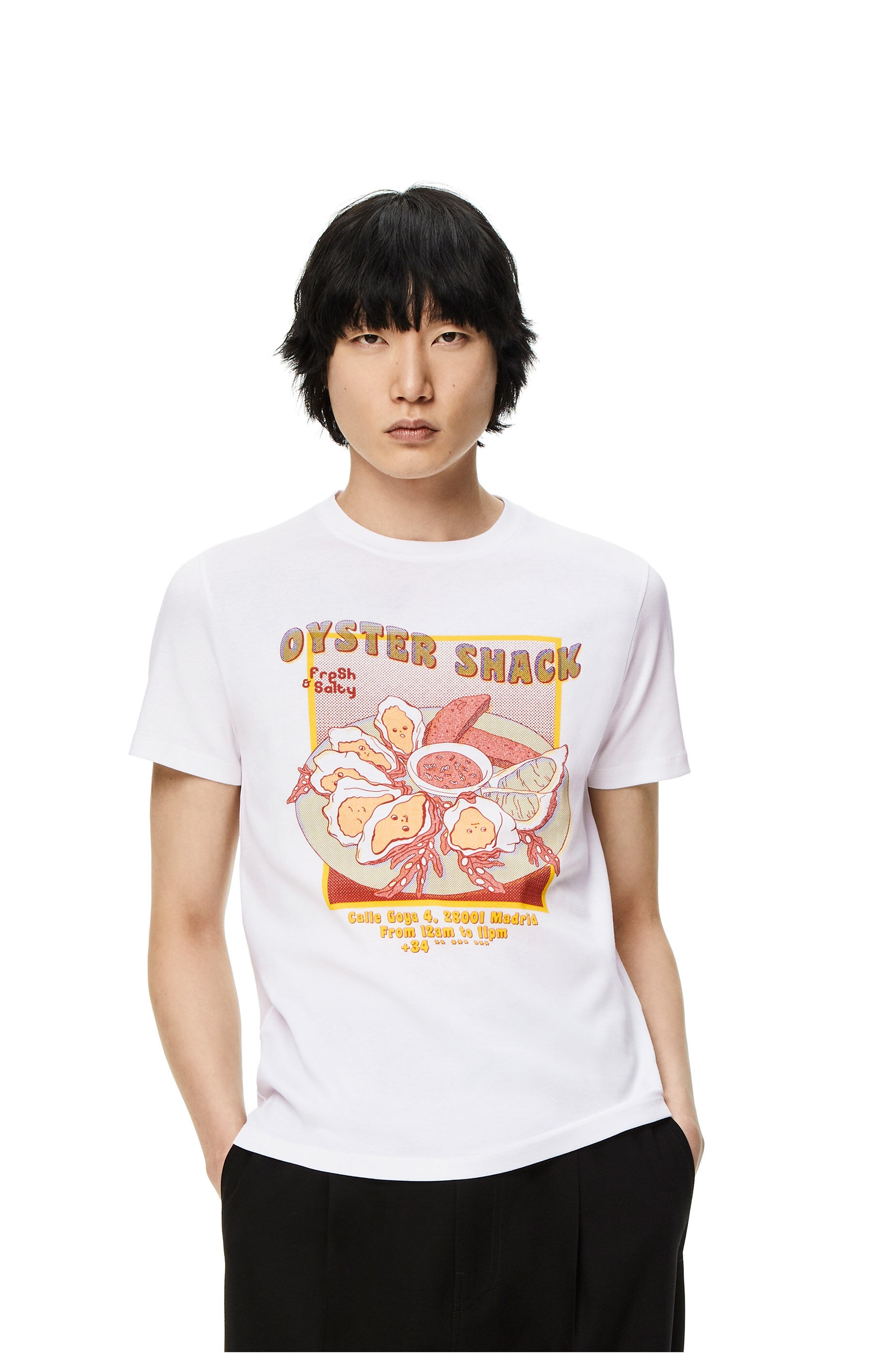 Oyster print T-shirt in cotton - 3