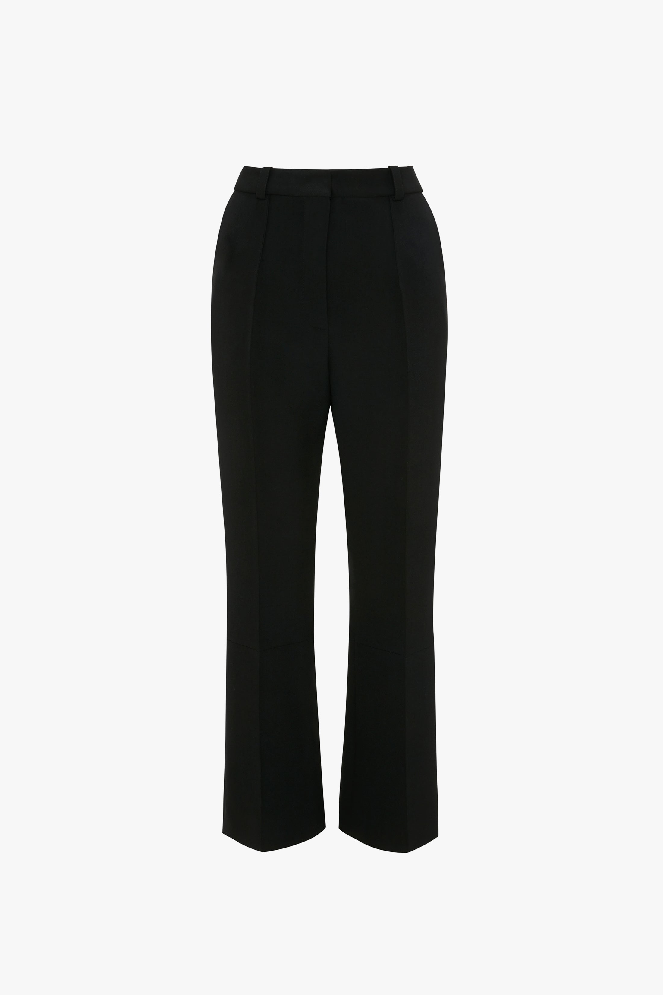 Cropped Kick Trouser In Black - 1