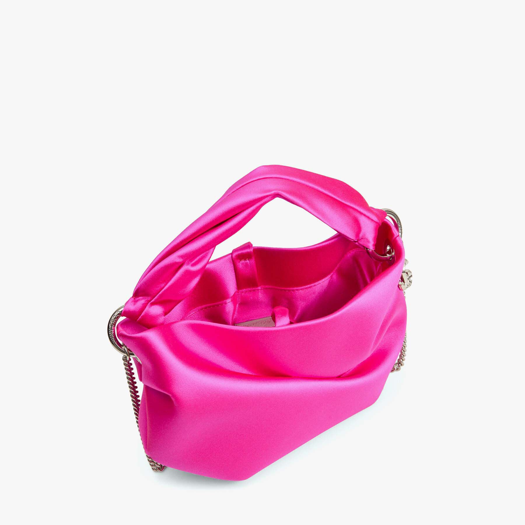 Bonny
Fuchsia Satin Bag with Twisted Handle - 4