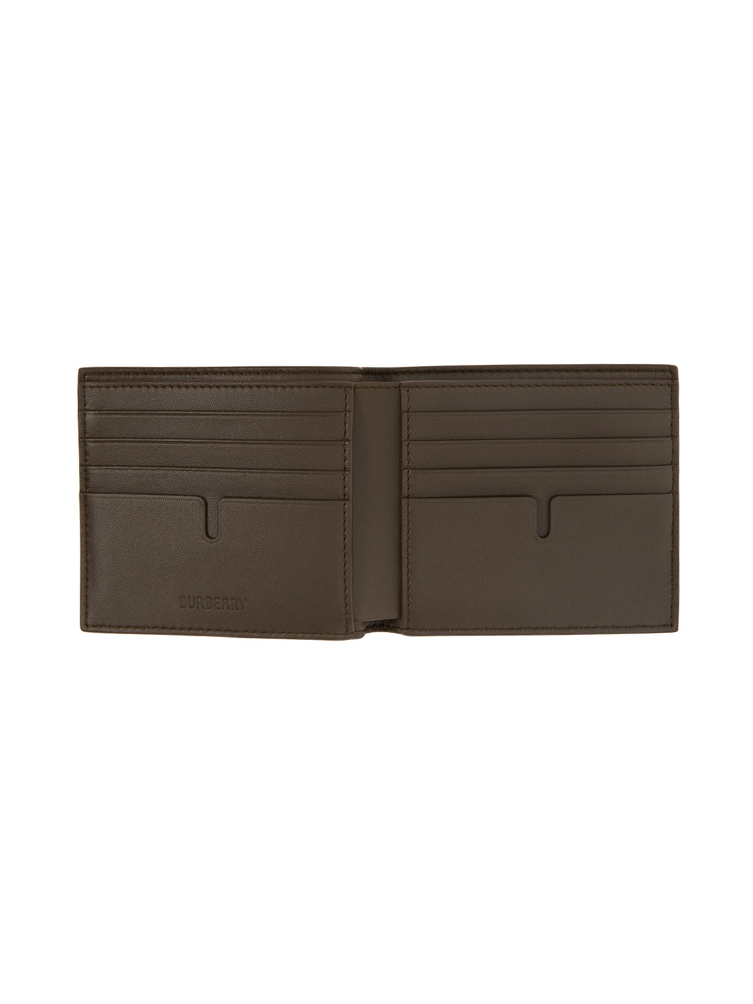 Brown Check Bifold Wallet - 3