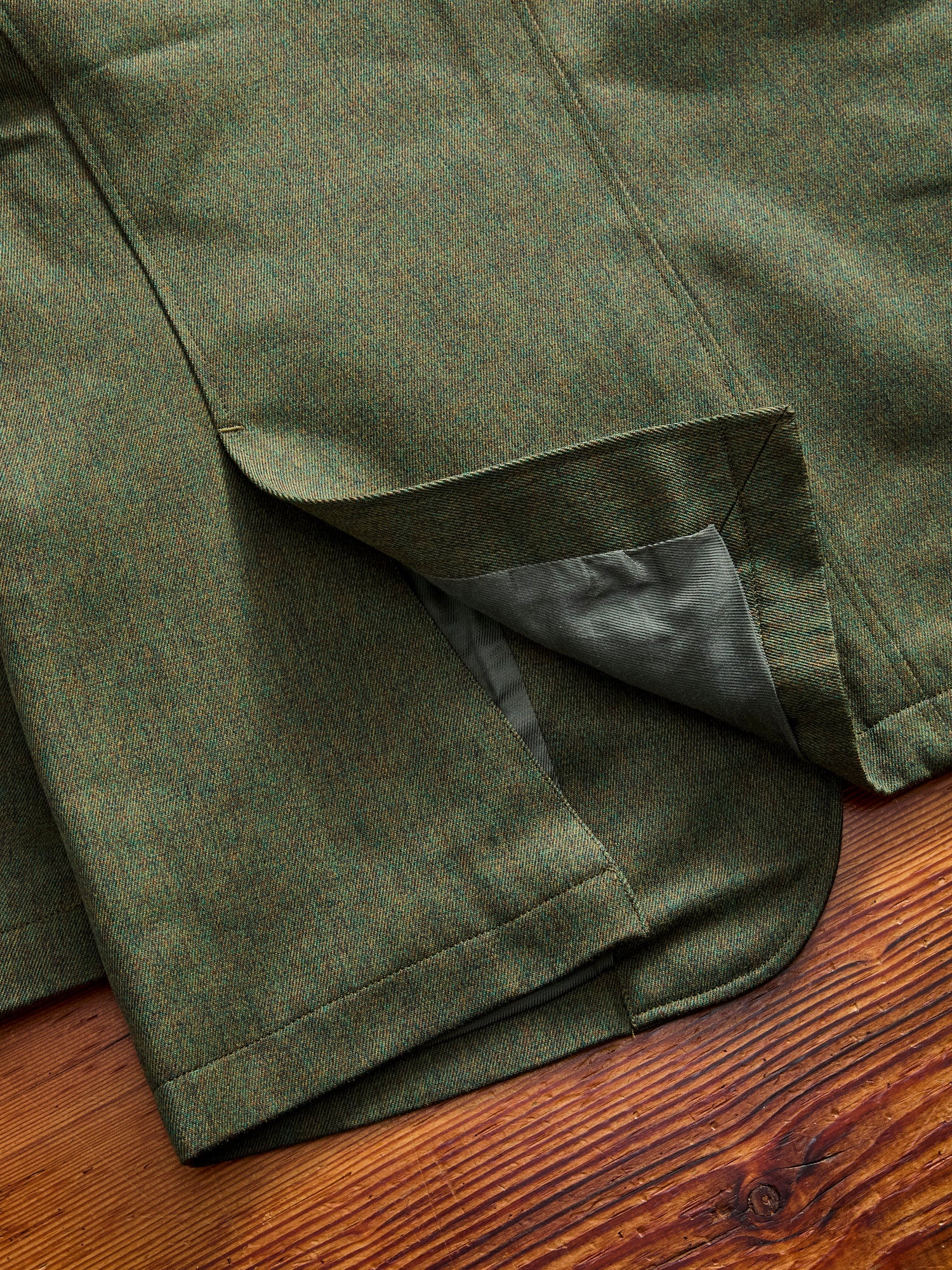 Melange Twill Andover Jacket in Olive - 11