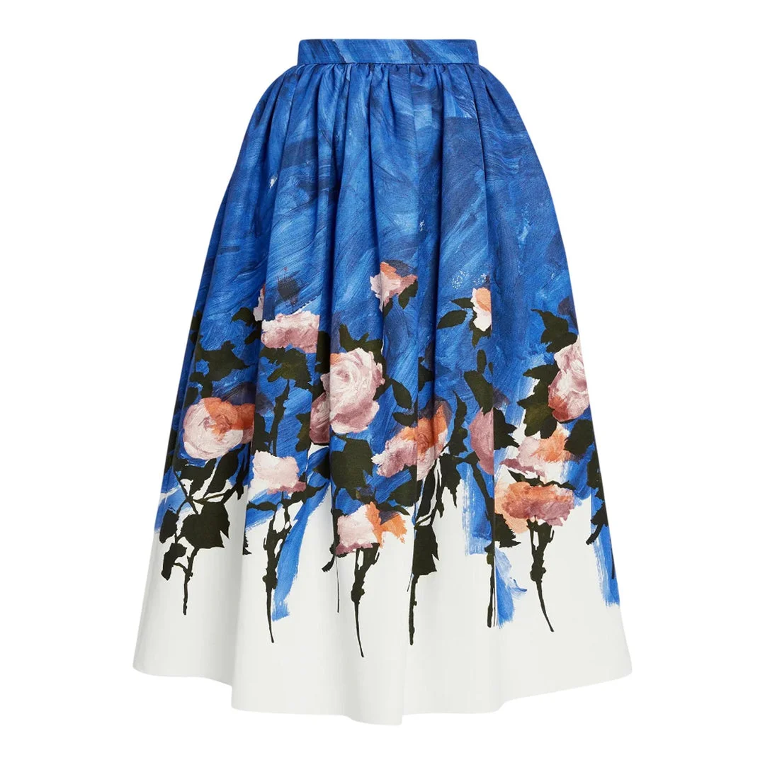 Gathered Midi Skirt - 1