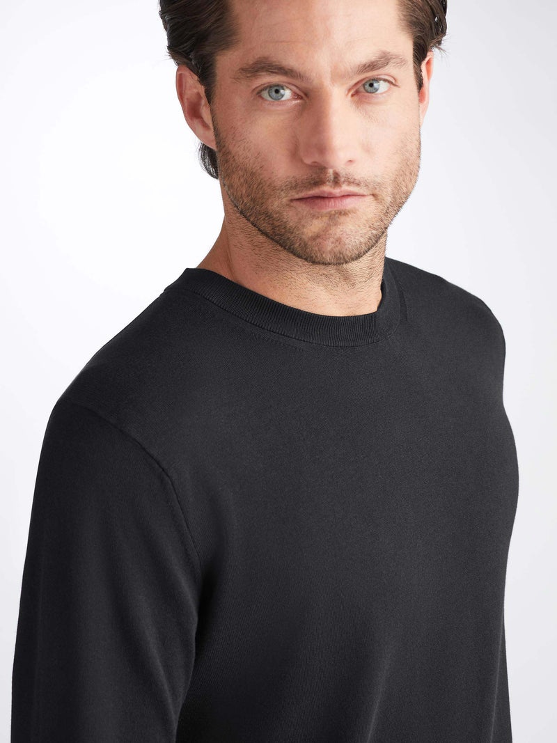 Men's Sweater Jacob Sea Island Cotton Black - 5