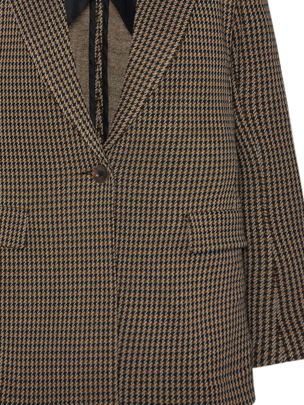 houndstooth-pattern peak-lapels blazer - 2