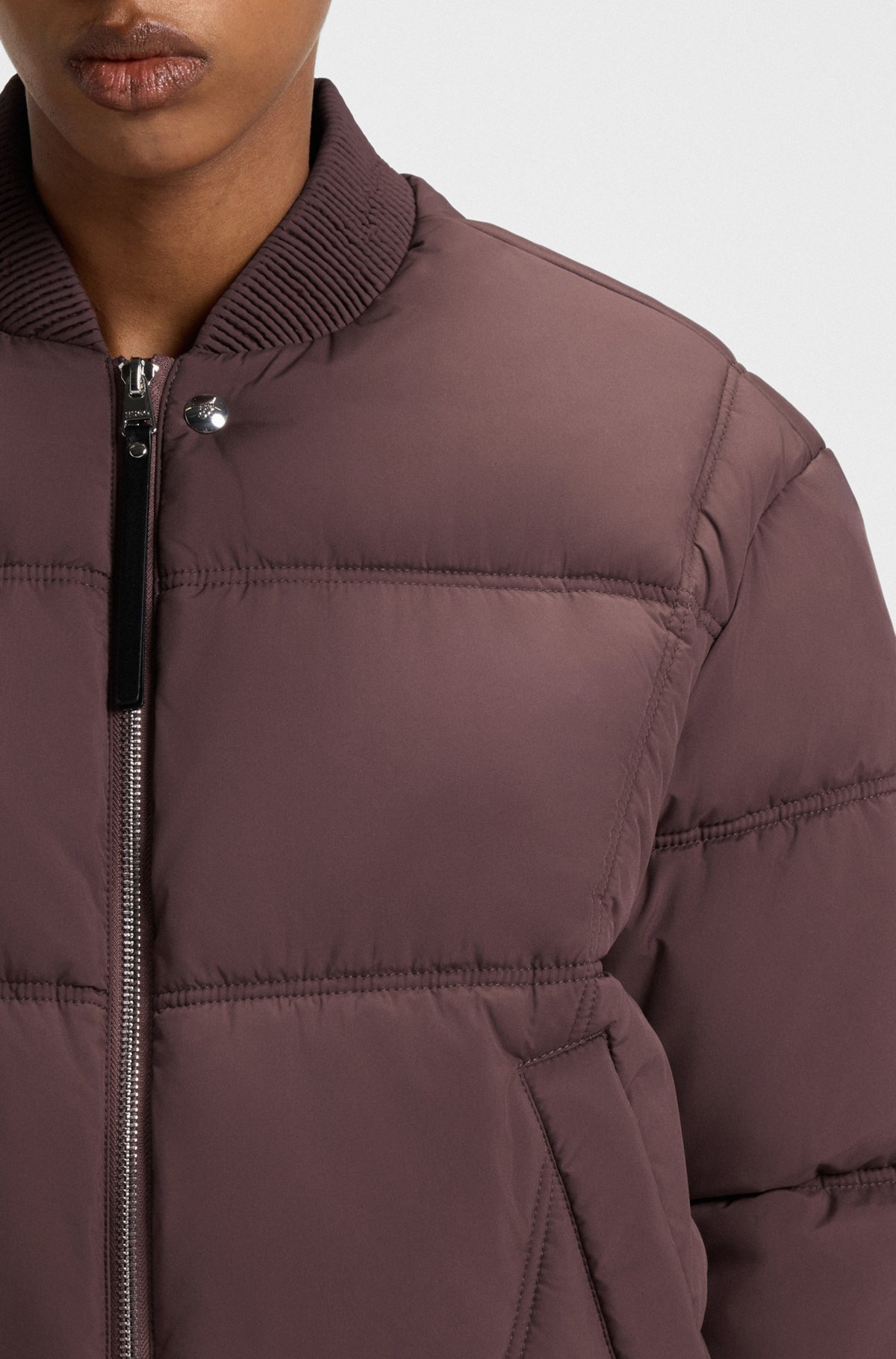 WATER-REPELLENT PUFFER JACKET IN A BOMBER STYLE - 5