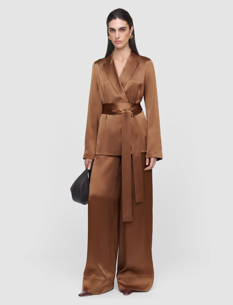 JOSEPH Archer Silk Satin Jacket outlook