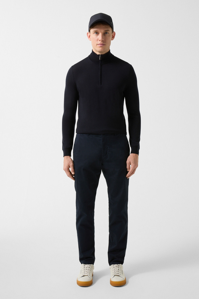 Nik chinos in Navy blue 3