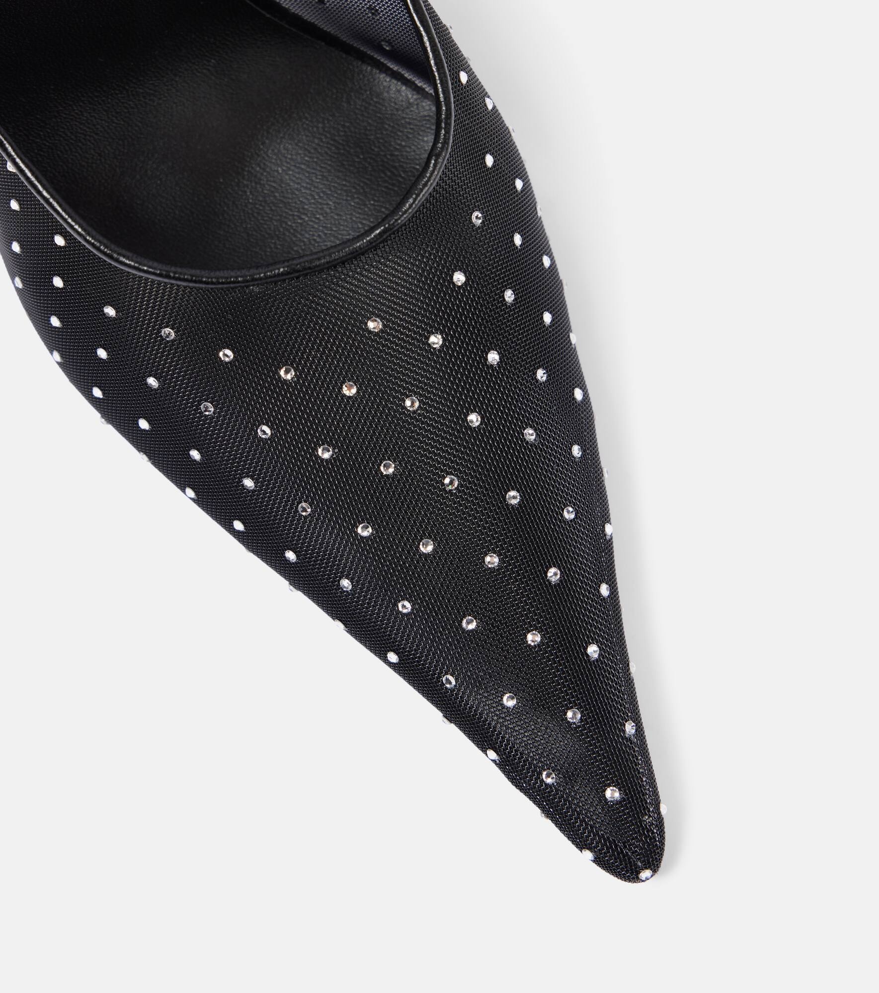 Crystal-embellished mesh pumps - 5