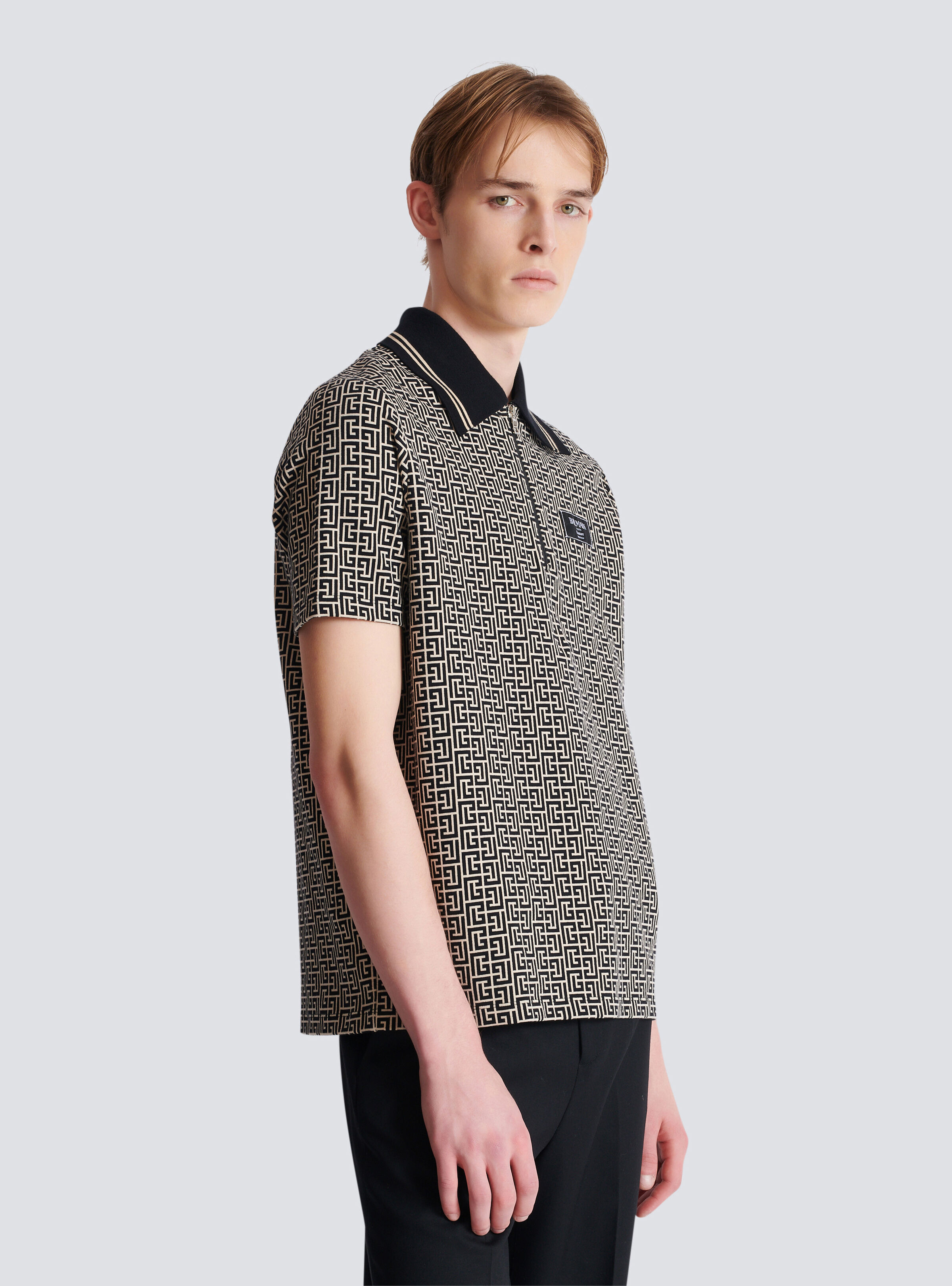 PB Labyrinth jacquard polo shirt - 6