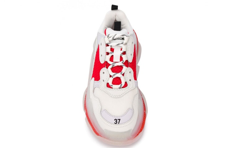 (WMNS) Balenciaga Triple S 'Clear Sole - Red' 544351W09OH6506 - 5