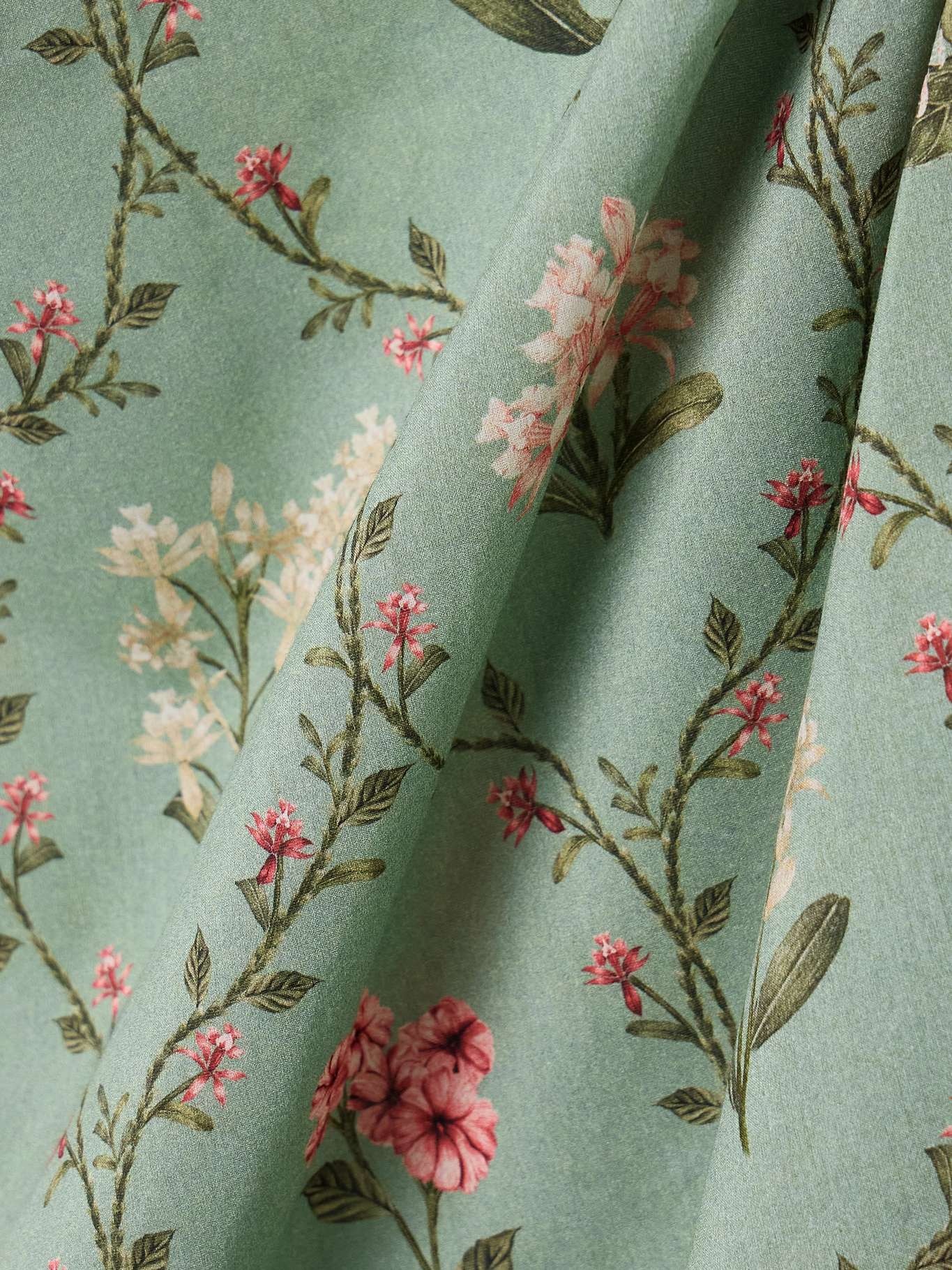 【AGUA BY AGUA BENDITA】orquidea プリント cotton pareo Agua by Agua Bendita Lavanda Orquidea floral-print cotton