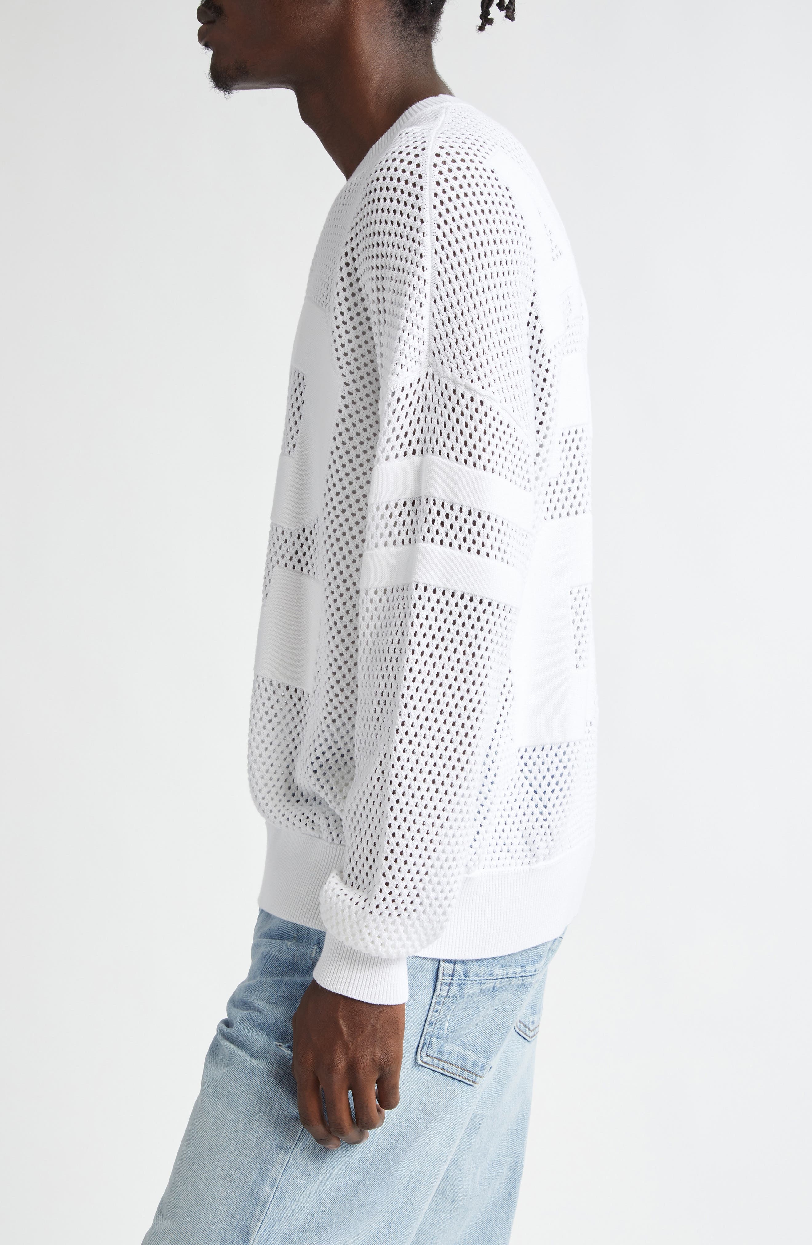 22 Crew Open Stitch Sweater - 4