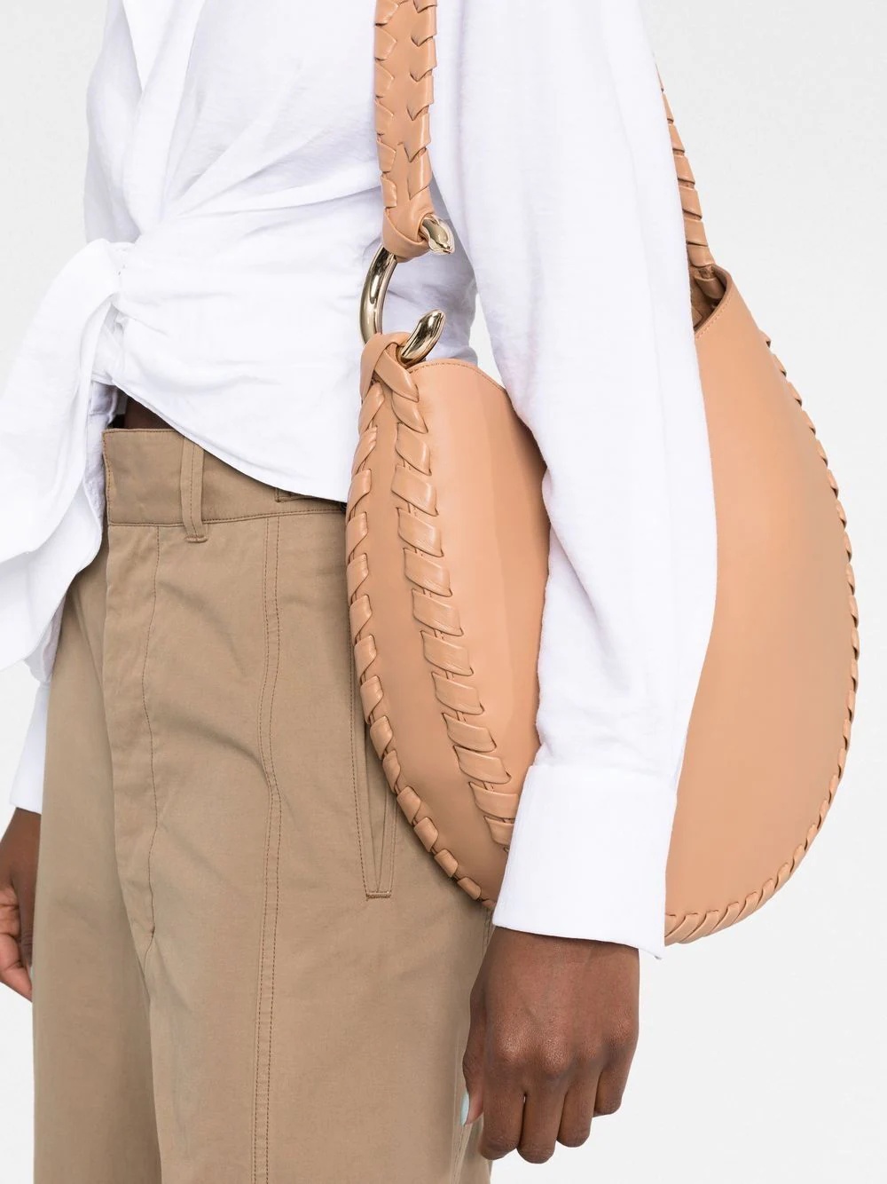 Moon leather shoulder bag - 3