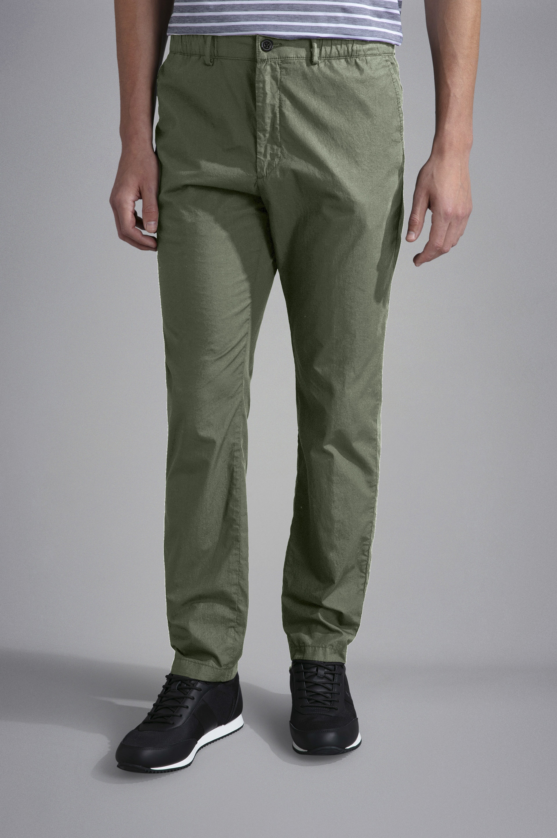 ULTRA-LIGHT POPLIN COTTON CHINO TROUSERS - 6