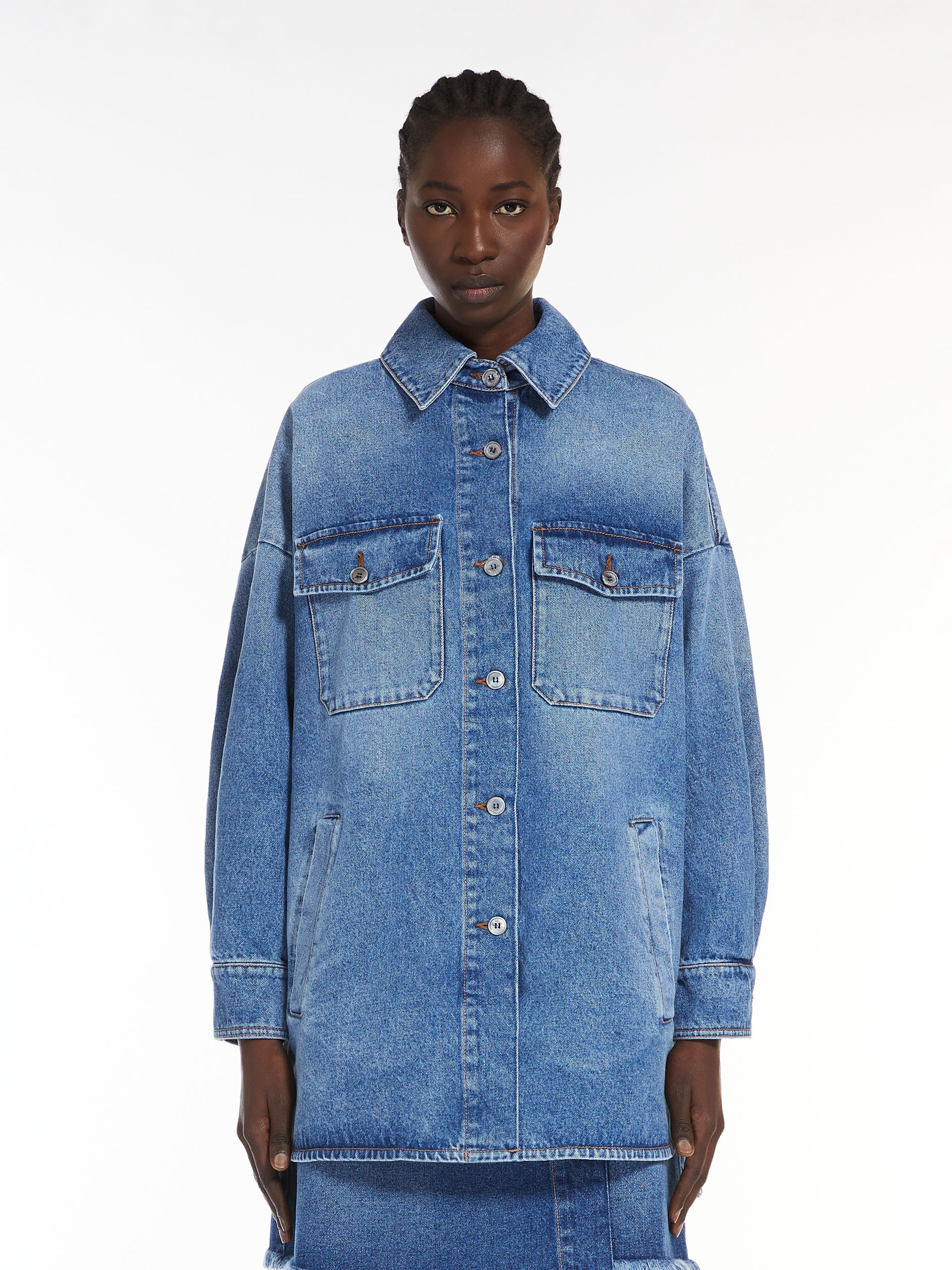 TARTUFO (Weekend Max Mara) オーバーサイズ デニムジャケット WEEKEND Max Mara TARTUFO Oversized cotton denim jacket