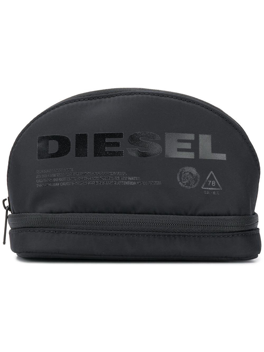 shiny logo washbag - 1