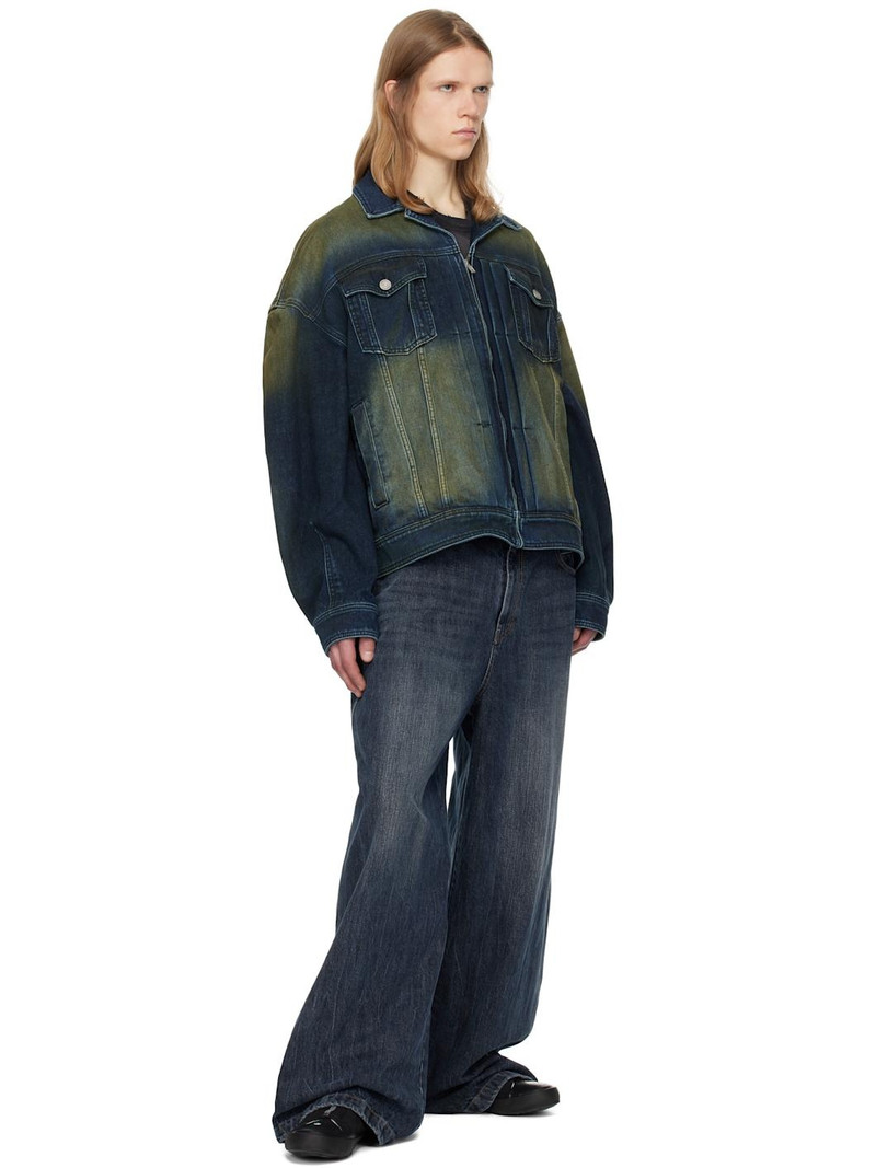 JUUN.J Juun. J Navy Zipper Trucker Denim Jacket outlook