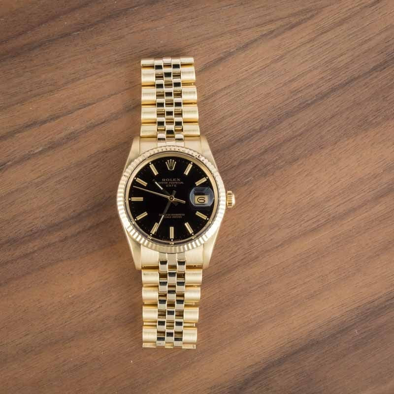 Rolex Date 15037 Black Dial - 5
