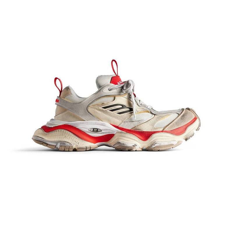 Men's Cargo Sneaker in Beige/grey/red - 1