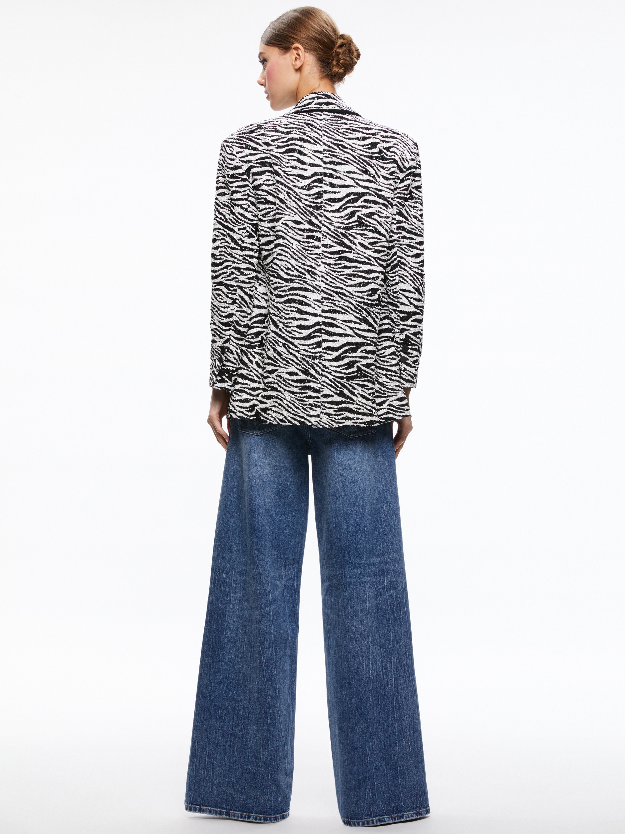SHAN BOXY OVERSIZED EMBELLISHED BLAZER - 3
