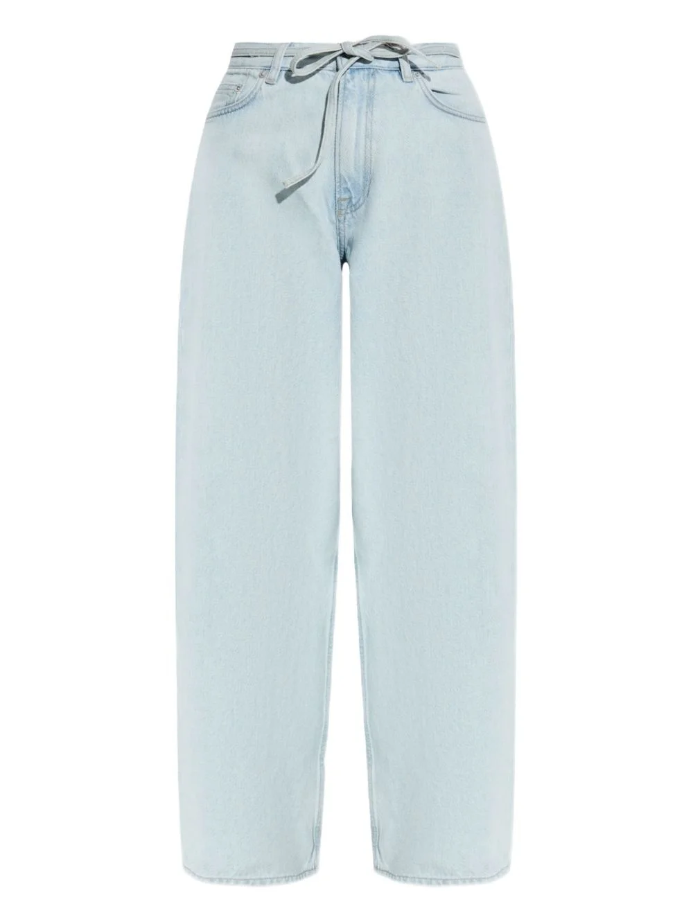 drawstring cotton jeans - 1