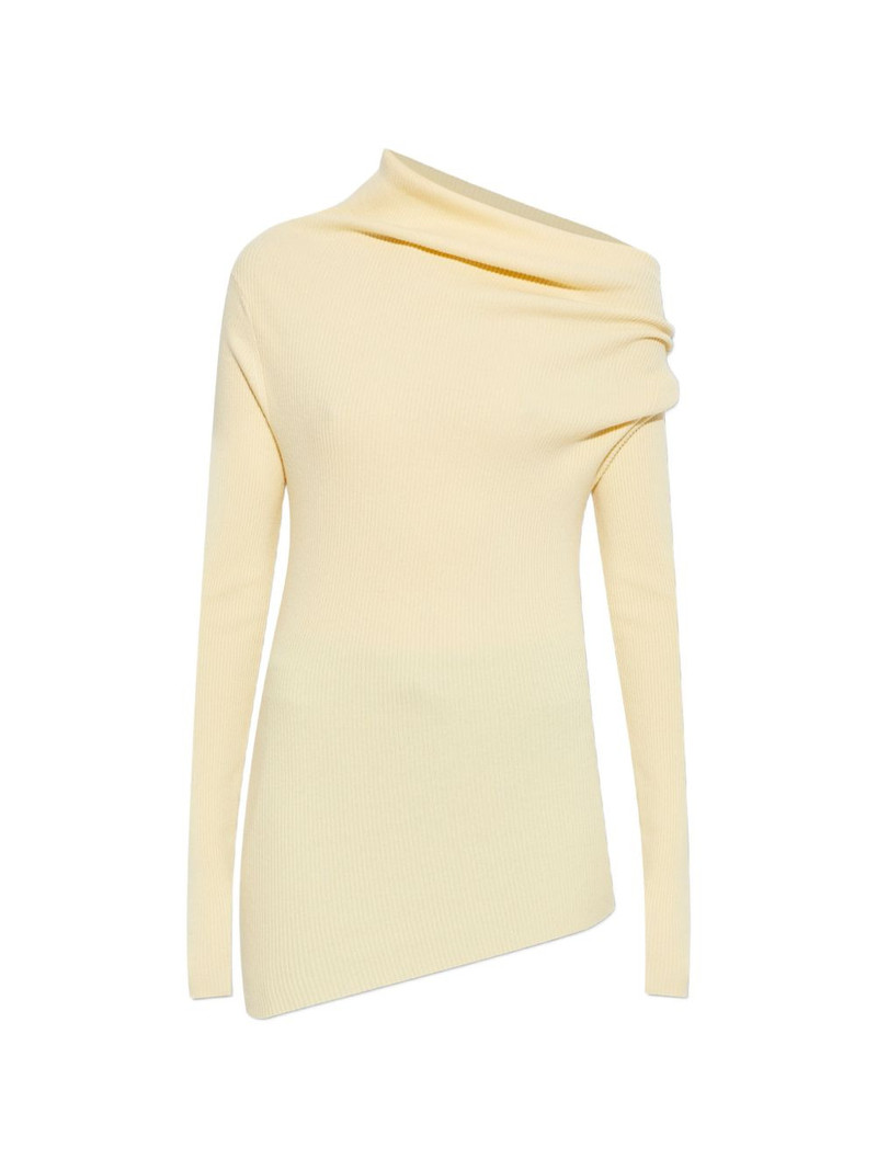 Agie draped roll-neck knitted top 1