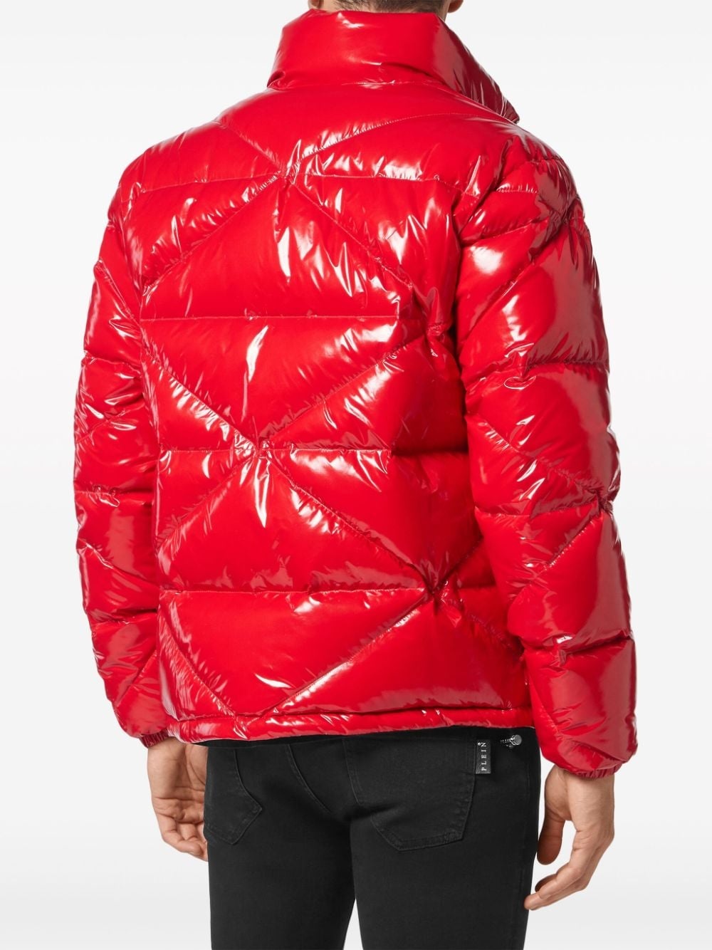 glossy padded jacket - 4