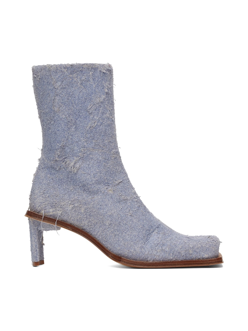 Blue Brenda Denim Ankle Boots - 1
