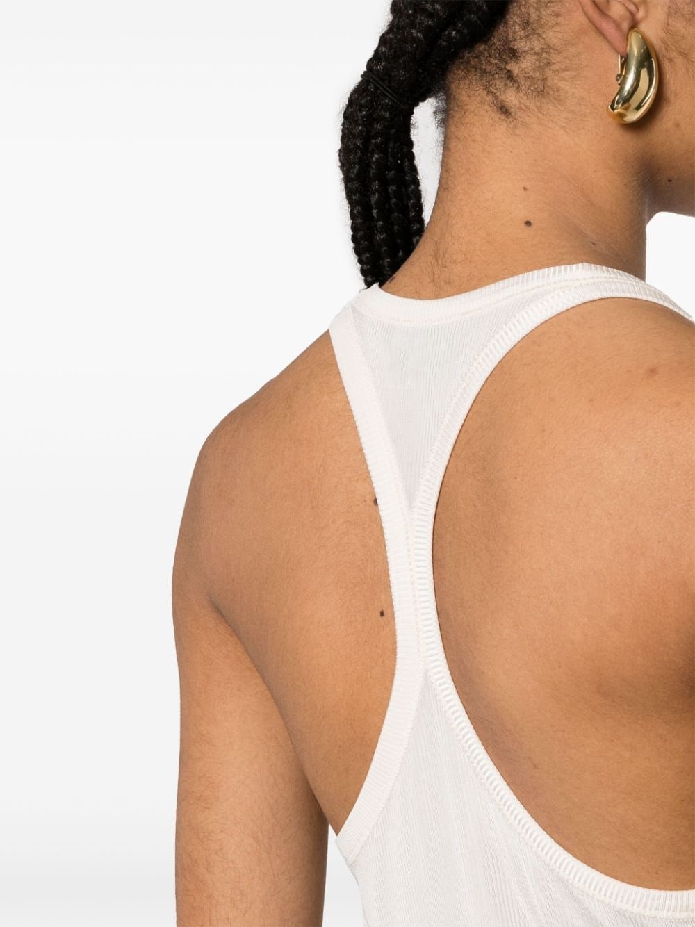 ribbed-knit racerback top - 5