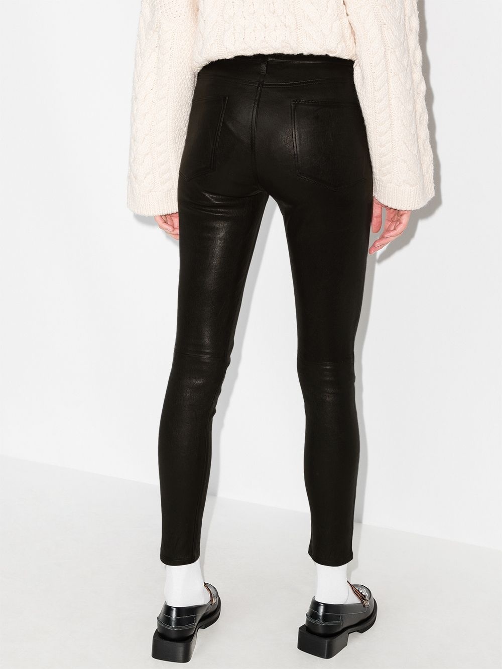 Le High skinny leather trousers - 3