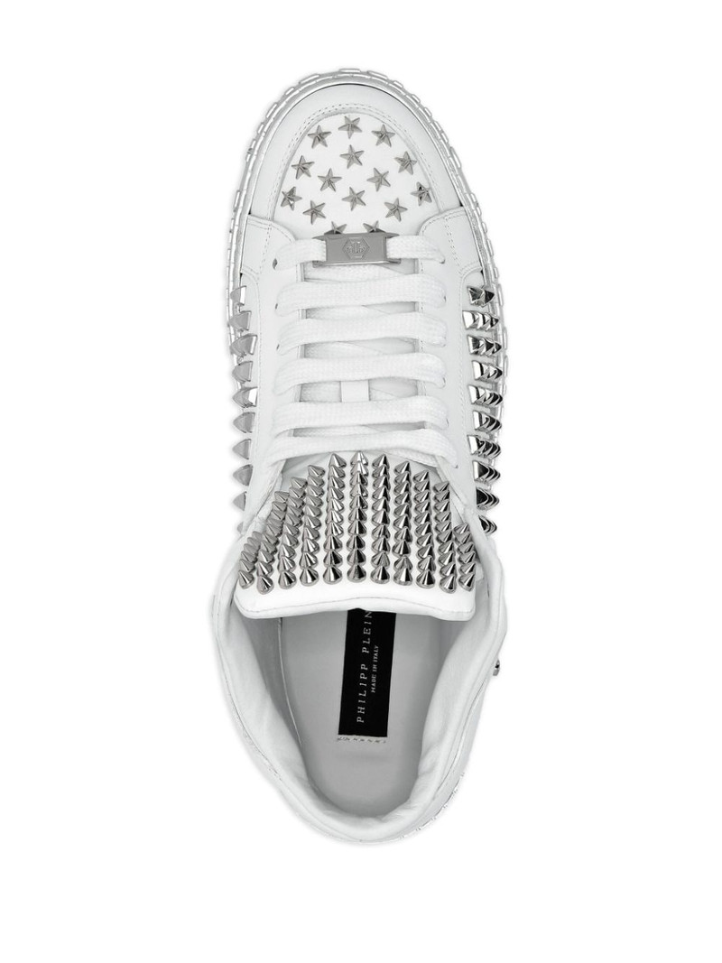 stud-detail leather sneakers 3