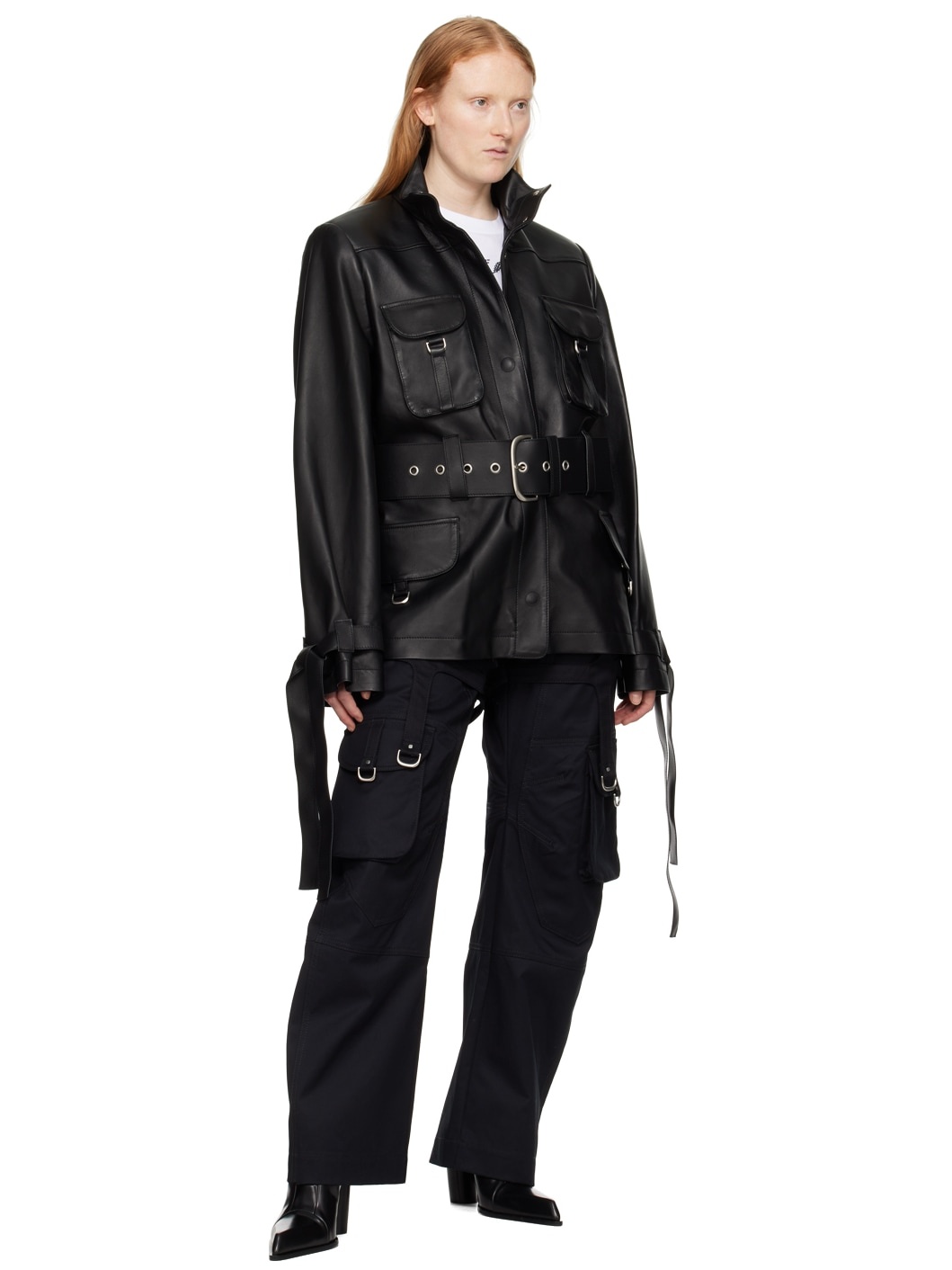 Black Harness Trousers - 4