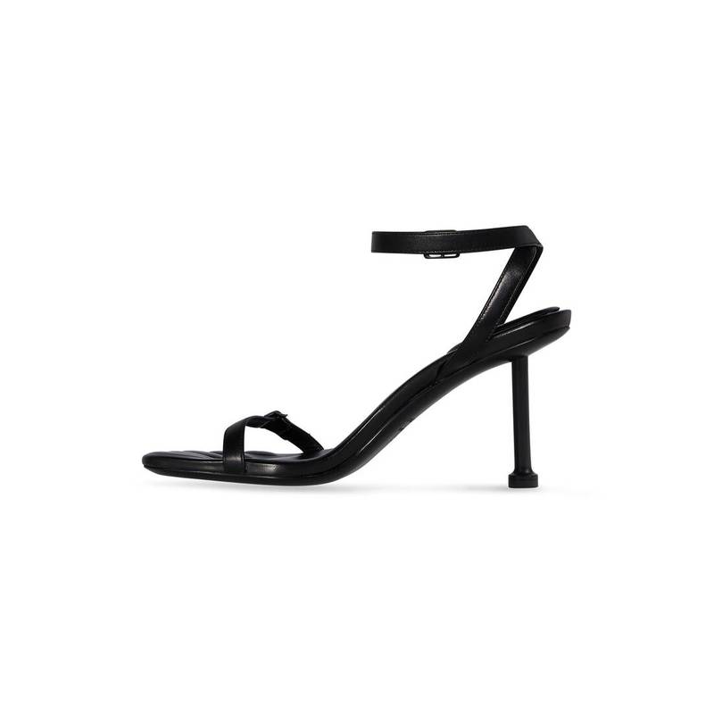 BALENCIAGA Women's Fetish 80mm Sandal in Black outlook
