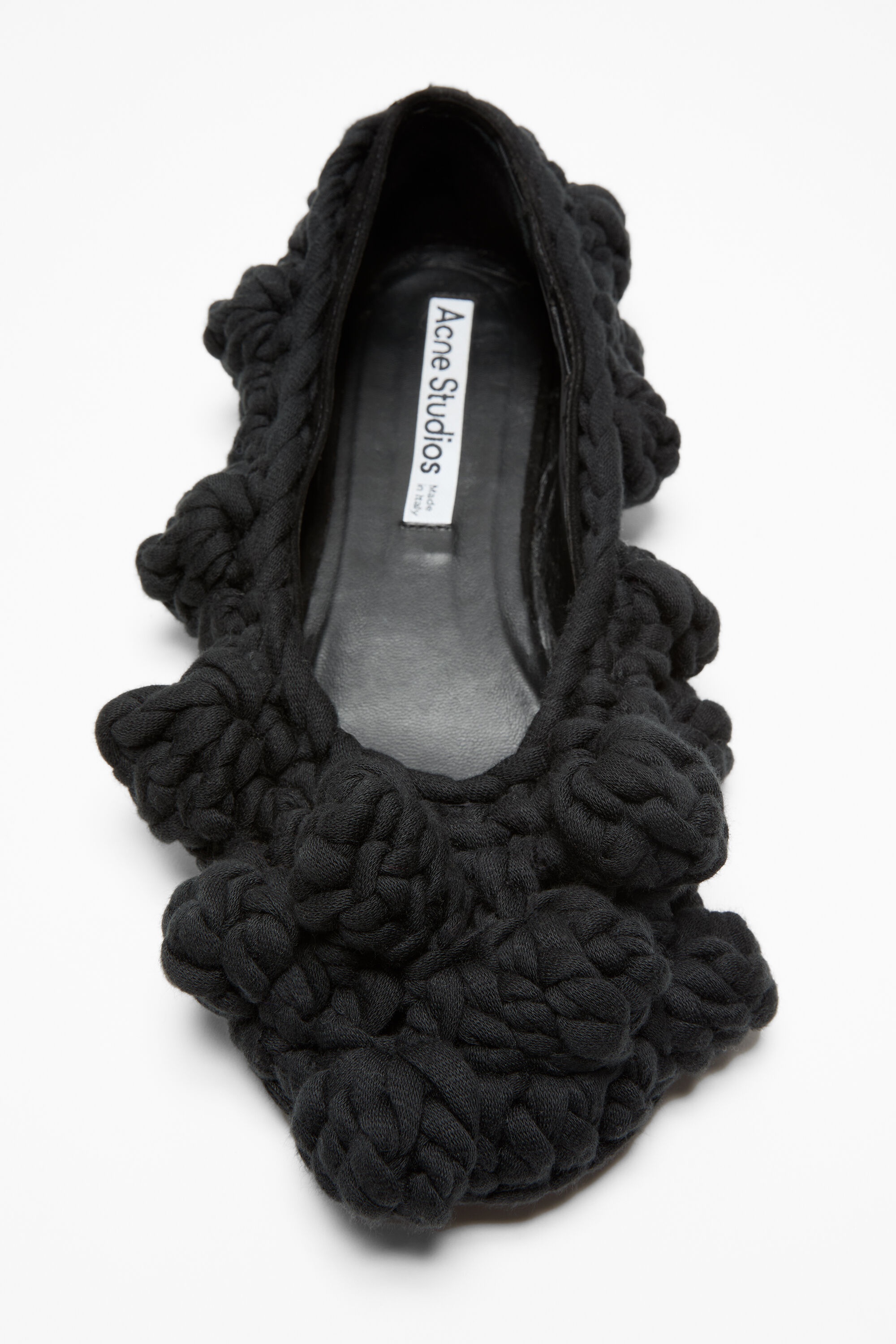 Knit ballet flat - Black - 4