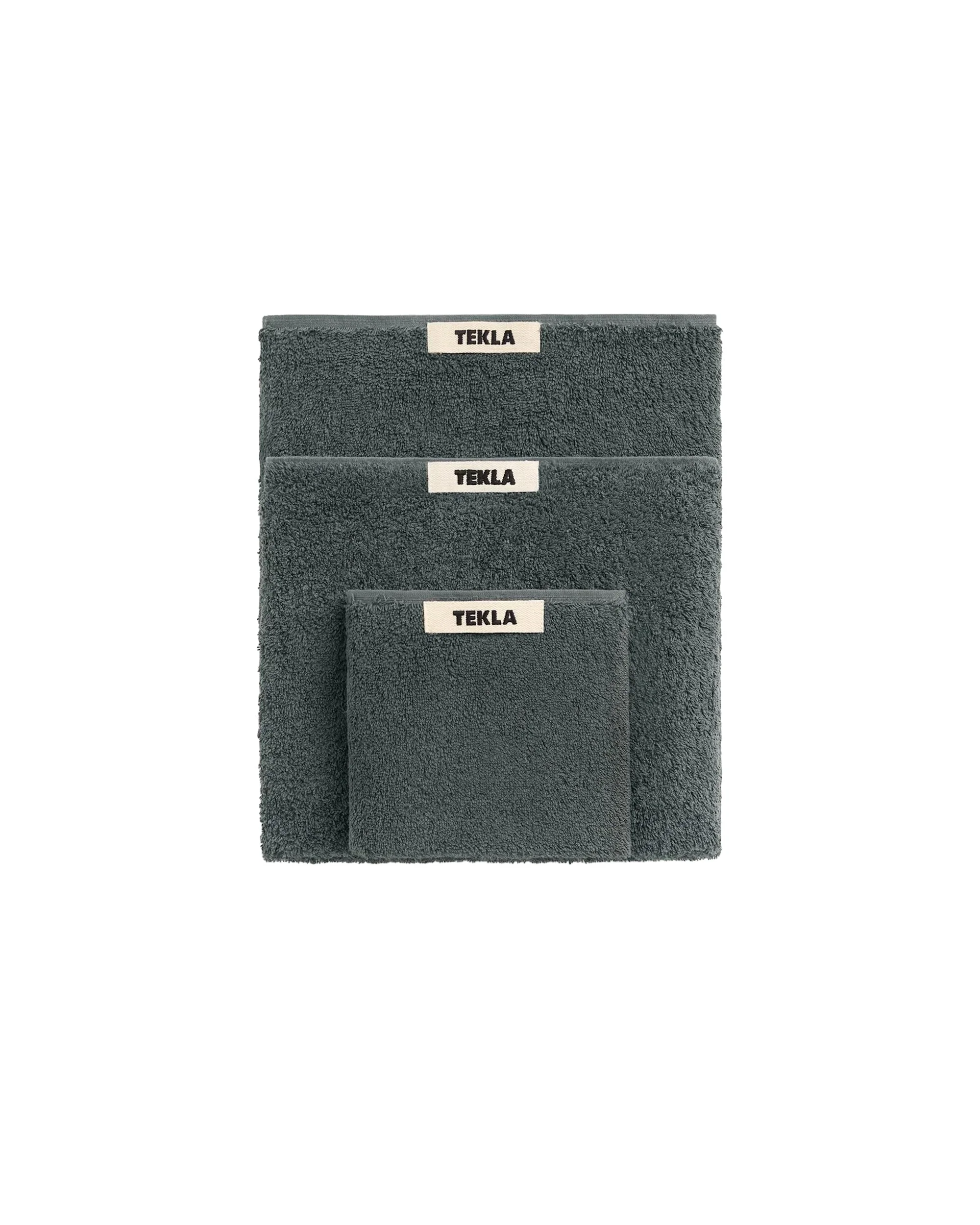 Tekla Terry Washcloth Charcoal Grey - 1