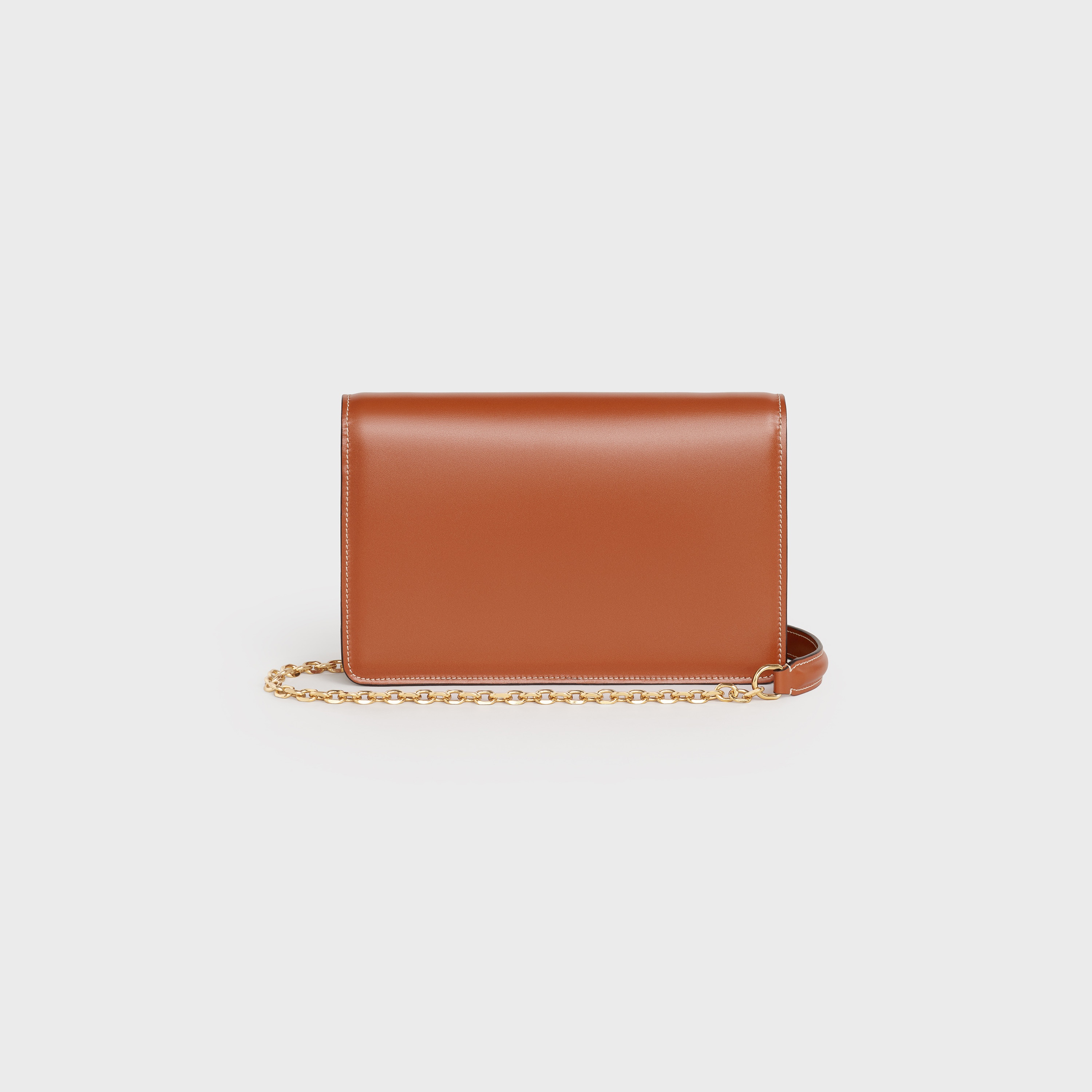 Maillon Triomphe Wallet on chain in Shiny Calfskin - 3