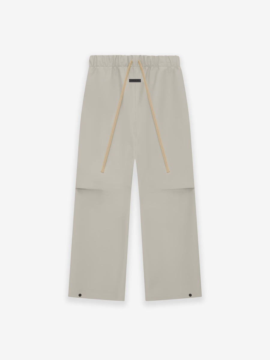 Rubberized Knee Pleat Wide Leg Pant - 1