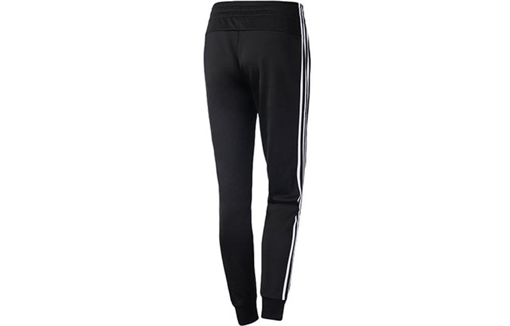 (WMNS) adidas W E 3s Pant Tri Slim Fit Bundle Feet Knit Sports Pants/Trousers/Joggers Black DP2382 - 2