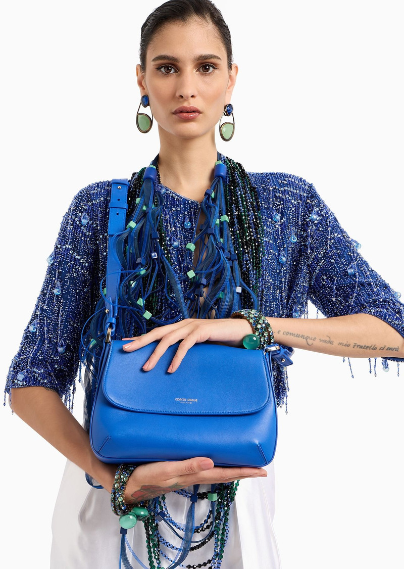 Small la Prima Soft handbag in nappa leather 8