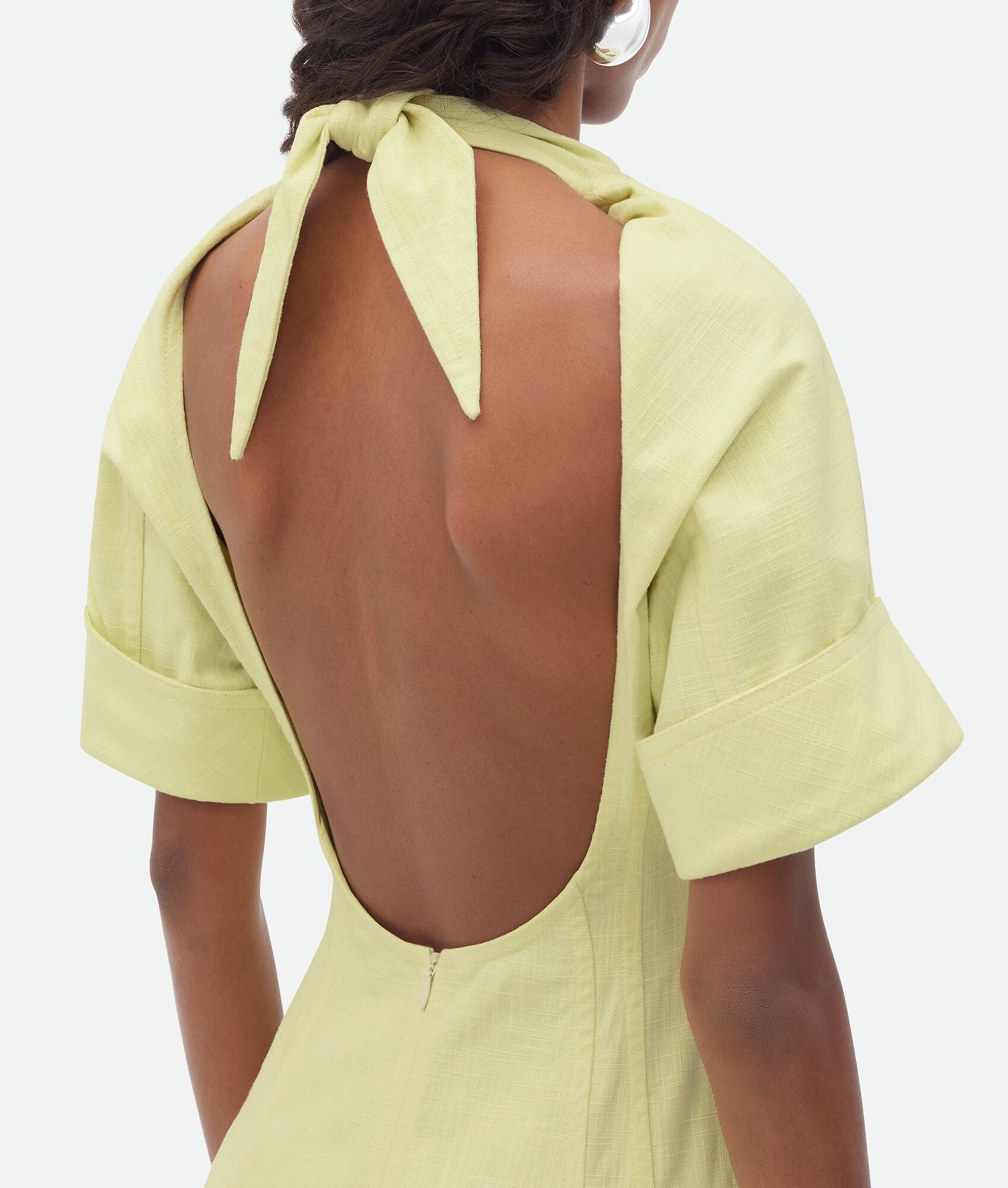 Textured Cotton Midi Dress - 4